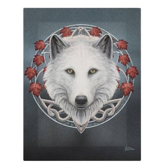 Small Guardian Of The Fall Wolf Canvas